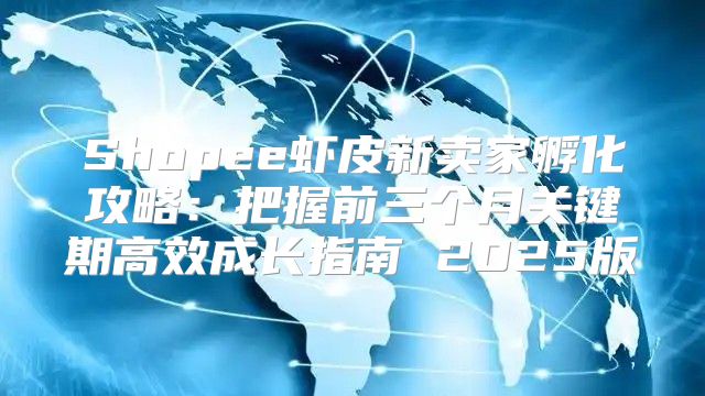 Shopee虾皮新卖家孵化攻略：把握前三个月关键期高效成长指南 2025版