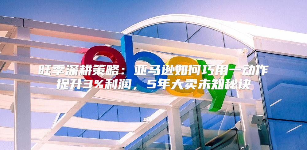旺季深耕策略：亚马逊如何巧用一动作提升3%利润，5年大卖未知秘诀