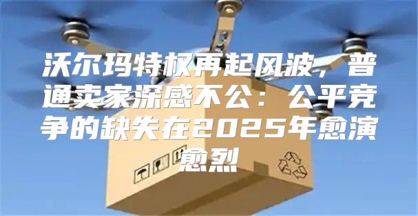 沃尔玛特权再起风波，普通卖家深感不公：公平竞争的缺失在2025年愈演愈烈