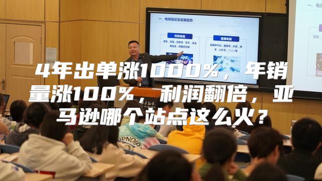 4年出单涨1000%，年销量涨100%，利润翻倍，亚马逊哪个站点这么火？