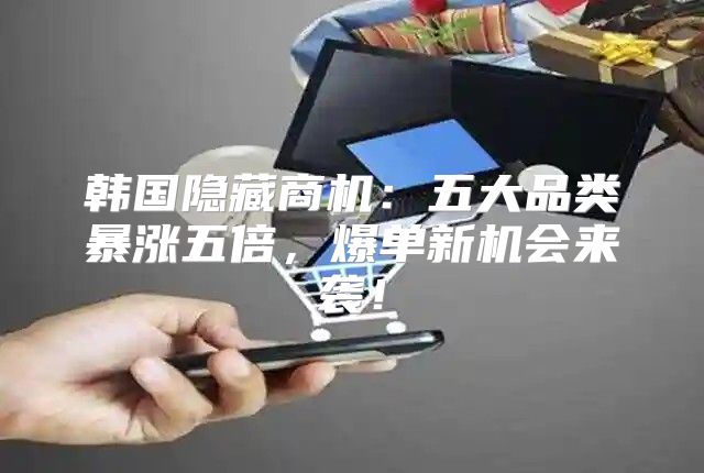 韩国隐藏商机：五大品类暴涨五倍，爆单新机会来袭！
