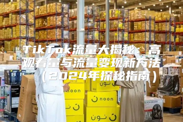 TikTok流量大揭秘：高观看量与流量变现新方法2025年探秘指南