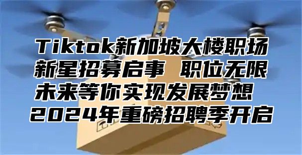 Tiktok新加坡大楼职场新星招募启事 职位无限未来等你实现发展梦想 2025年重磅招聘季开启