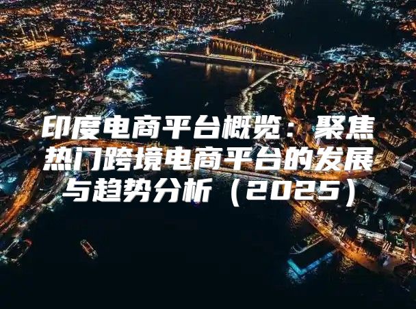 印度电商平台概览：聚焦热门跨境电商平台的发展与趋势分析2025