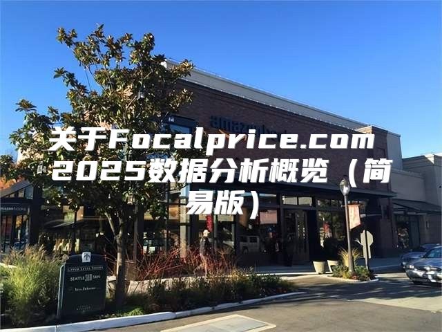 关于Focalprice.com 2025数据分析概览简易版