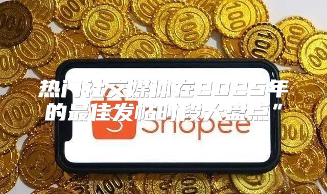 热门社交媒体在2025年的最佳发帖时段大盘点”