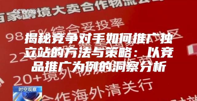 揭秘竞争对手如何推广独立站的方法与策略：以竞品推广为例的洞察分析