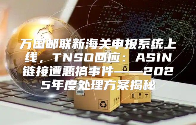 万国邮联新海关申报系统上线，TNSO回应：ASIN链接遭恶搞事件——2025年度处理方案揭秘