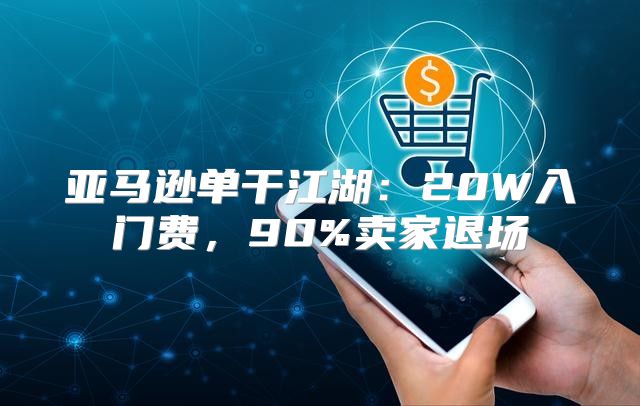 亚马逊单干江湖：20W入门费，90%卖家退场