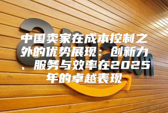 中国卖家在成本控制之外的优势展现：创新力、服务与效率在2025年的卓越表现
