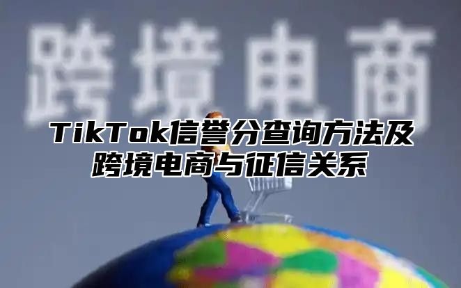 TikTok信誉分查询方法及跨境电商与征信关系