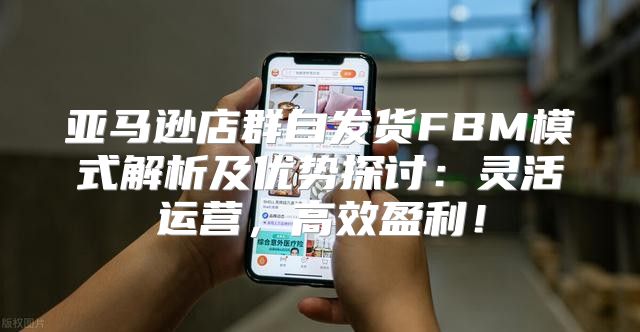 亚马逊店群自发货FBM模式解析及优势探讨：灵活运营，高效盈利！
