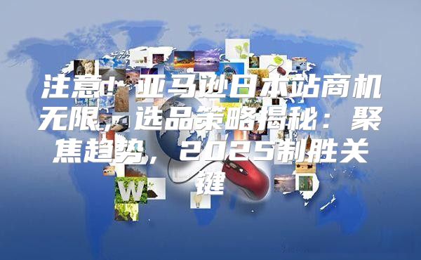 注意！亚马逊日本站商机无限，选品策略揭秘：聚焦趋势，2025制胜关键