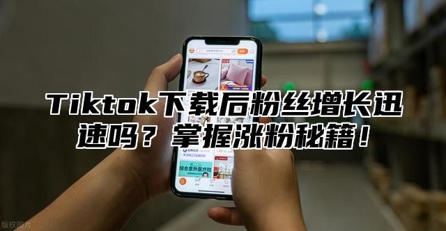 Tiktok下载后粉丝增长迅速吗？掌握涨粉秘籍！