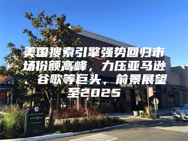 美国搜索引擎强势回归市场份额高峰，力压亚马逊、谷歌等巨头，前景展望至2025
