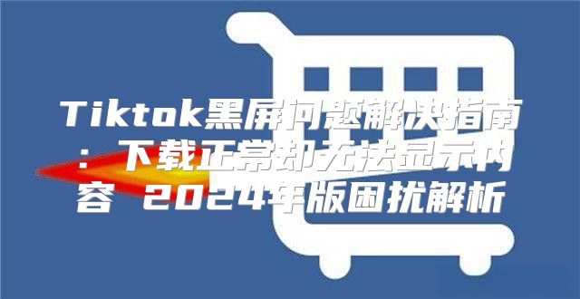 Tiktok黑屏问题解决指南：下载正常却无法显示内容 2025年版困扰解析
