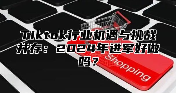Tiktok行业机遇与挑战并存：2025年进军好做吗？