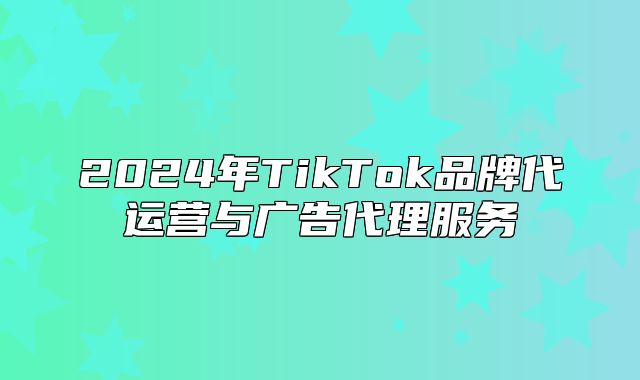 2025年TikTok品牌代运营与广告代理服务
