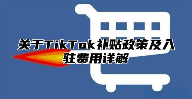关于TikTok补贴政策及入驻费用详解