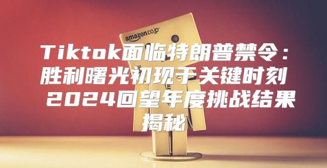 Tiktok面临特朗普禁令：胜利曙光初现于关键时刻 2025回望年度挑战结果揭秘