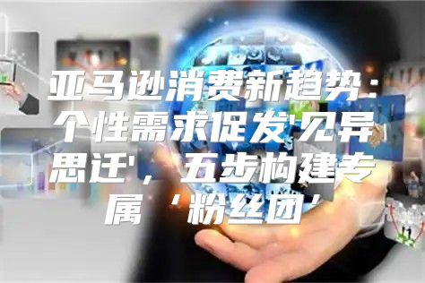 亚马逊消费新趋势：个性需求促发'见异思迁'，五步构建专属‘粉丝团’