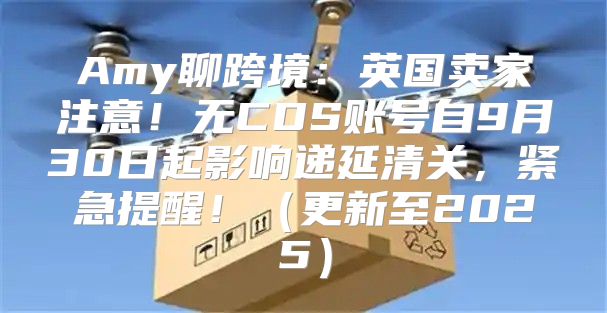 Amy聊跨境：英国卖家注意！无CDS账号自9月30日起影响递延清关，紧急提醒！更新至2025