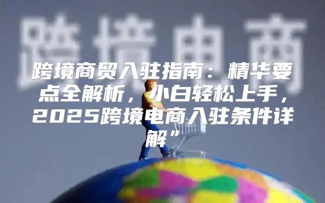 跨境商贸入驻指南：精华要点全解析，小白轻松上手，2025跨境电商入驻条件详解”