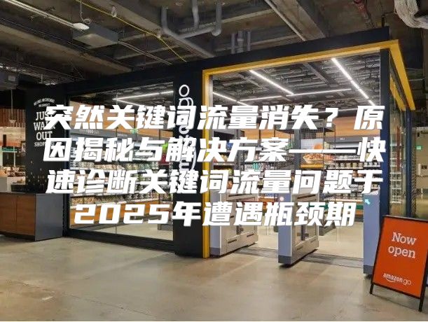 突然关键词流量消失？原因揭秘与解决方案——快速诊断关键词流量问题于2025年遭遇瓶颈期