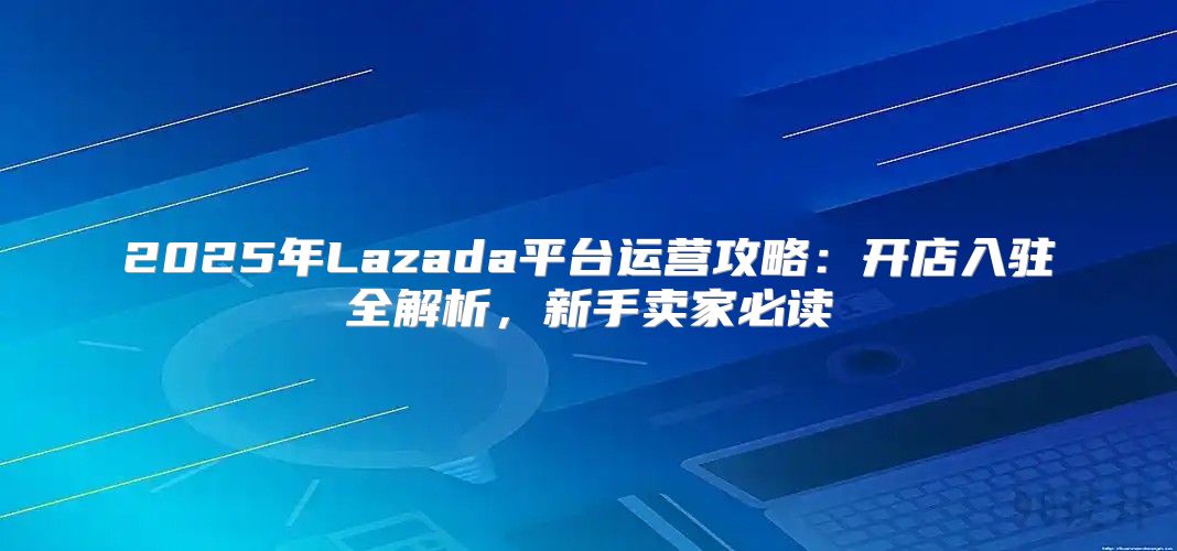 2025年Lazada平台运营攻略：开店入驻全解析，新手卖家必读