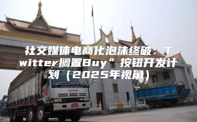 社交媒体电商化泡沫终破：Twitter搁置Buy”按钮开发计划2025年视角