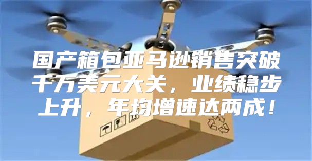 国产箱包亚马逊销售突破千万美元大关，业绩稳步上升，年均增速达两成！