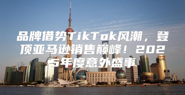 品牌借势TikTok风潮，登顶亚马逊销售巅峰！2025年度意外盛事