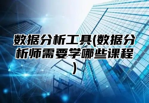数据分析工具(数据分析师需要学哪些课程)