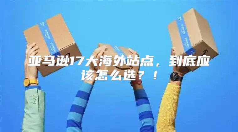 亚马逊17大海外站点，到底应该怎么选？！