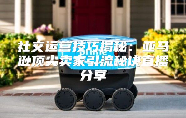 社交运营技巧揭秘：亚马逊顶尖卖家引流秘诀直播分享