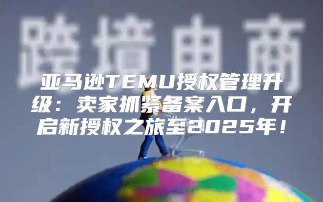 亚马逊TEMU授权管理升级：卖家抓紧备案入口，开启新授权之旅至2025年！