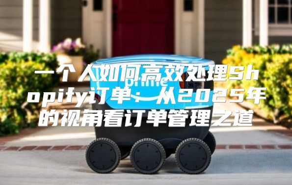 一个人如何高效处理Shopify订单：从2025年的视角看订单管理之道