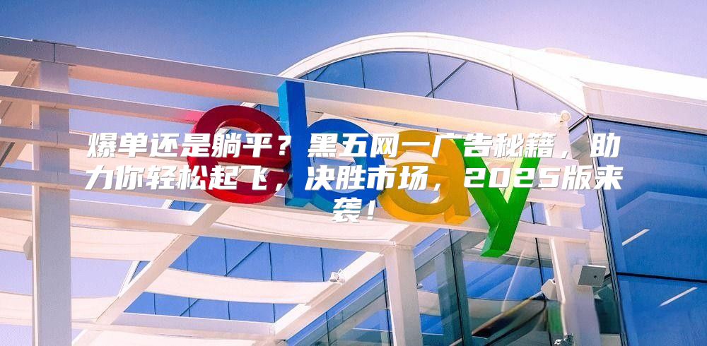 爆单还是躺平？黑五网一广告秘籍，助力你轻松起飞，决胜市场，2025版来袭！