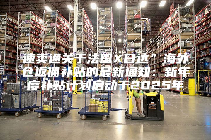 速卖通关于法国X日达”海外仓返佣补贴的最新通知：新年度补贴计划启动于2025年