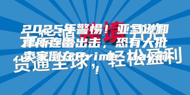 2025年警惕！亚马逊和律所连番出击，恐有大批卖家倒在Prime Day前！