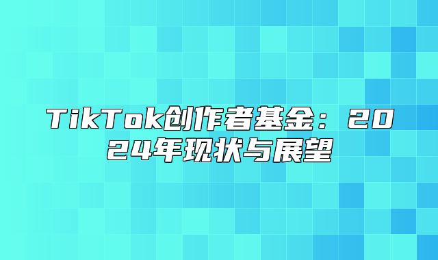 TikTok创作者基金：2025年现状与展望