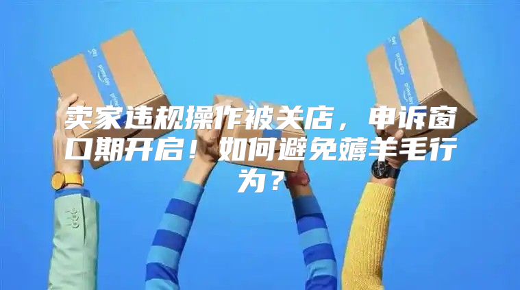 卖家违规操作被关店，申诉窗口期开启！如何避免薅羊毛行为？
