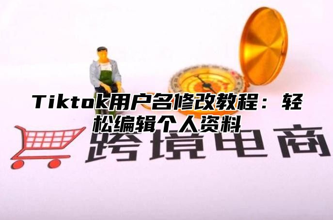 Tiktok用户名修改教程：轻松编辑个人资料