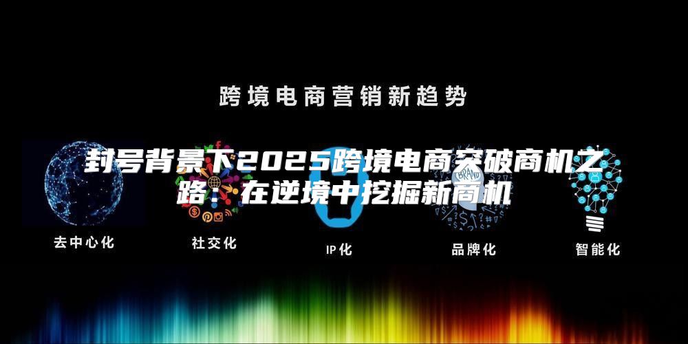 封号背景下2025跨境电商突破商机之路：在逆境中挖掘新商机