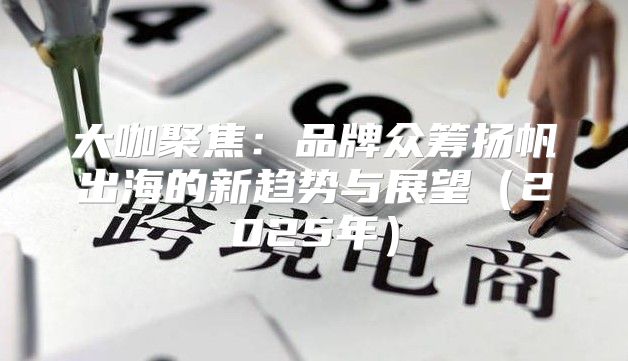 大咖聚焦：品牌众筹扬帆出海的新趋势与展望2025年