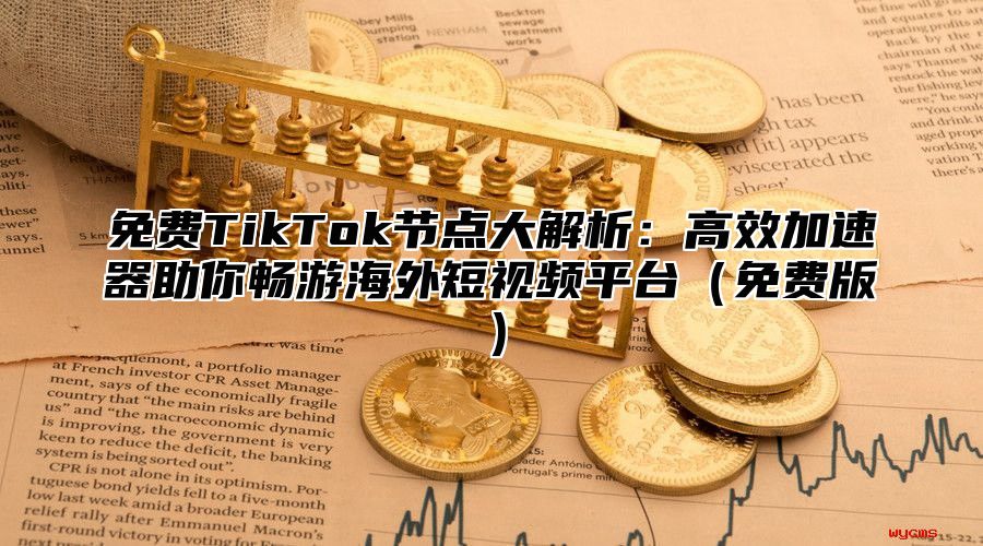 免费TikTok节点大解析：高效加速器助你畅游海外短视频平台免费版