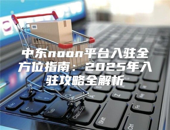 中东noon平台入驻全方位指南：2025年入驻攻略全解析