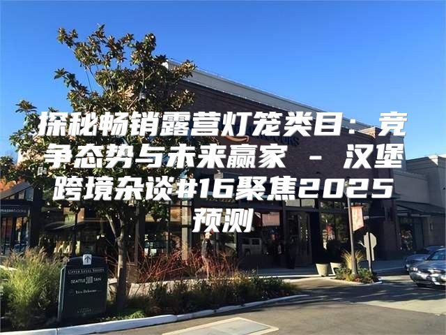 探秘畅销露营灯笼类目：竞争态势与未来赢家 - 汉堡跨境杂谈#16聚焦2025预测