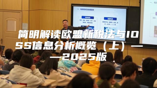简明解读欧盟新税法与IOSS信息分析概览上——2025版