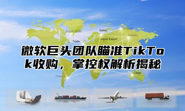 微软巨头团队瞄准TikTok收购，掌控权解析揭秘